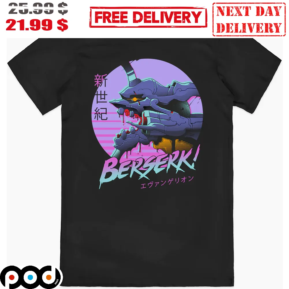 Shin Seiki Evangelion Berserk Graphic Art Shirt