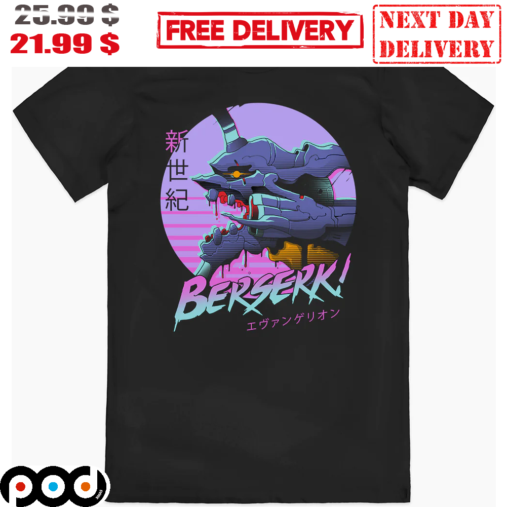 Shin Seiki Evangelion Berserk Graphic Art Shirt Shin Seiki Evangelion Berserk Graphic Art Shirt