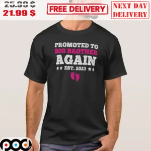 Promoted To Big Brother Again EST 2023 Vintage Shirt