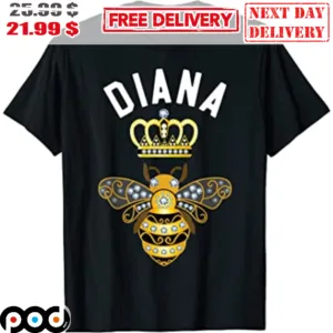 Queen Bee Diana Princess Crown Shirt