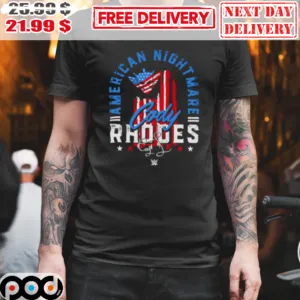 Cody Rhodes American Night Mare Signature America Flag WWE Superstars Shirt