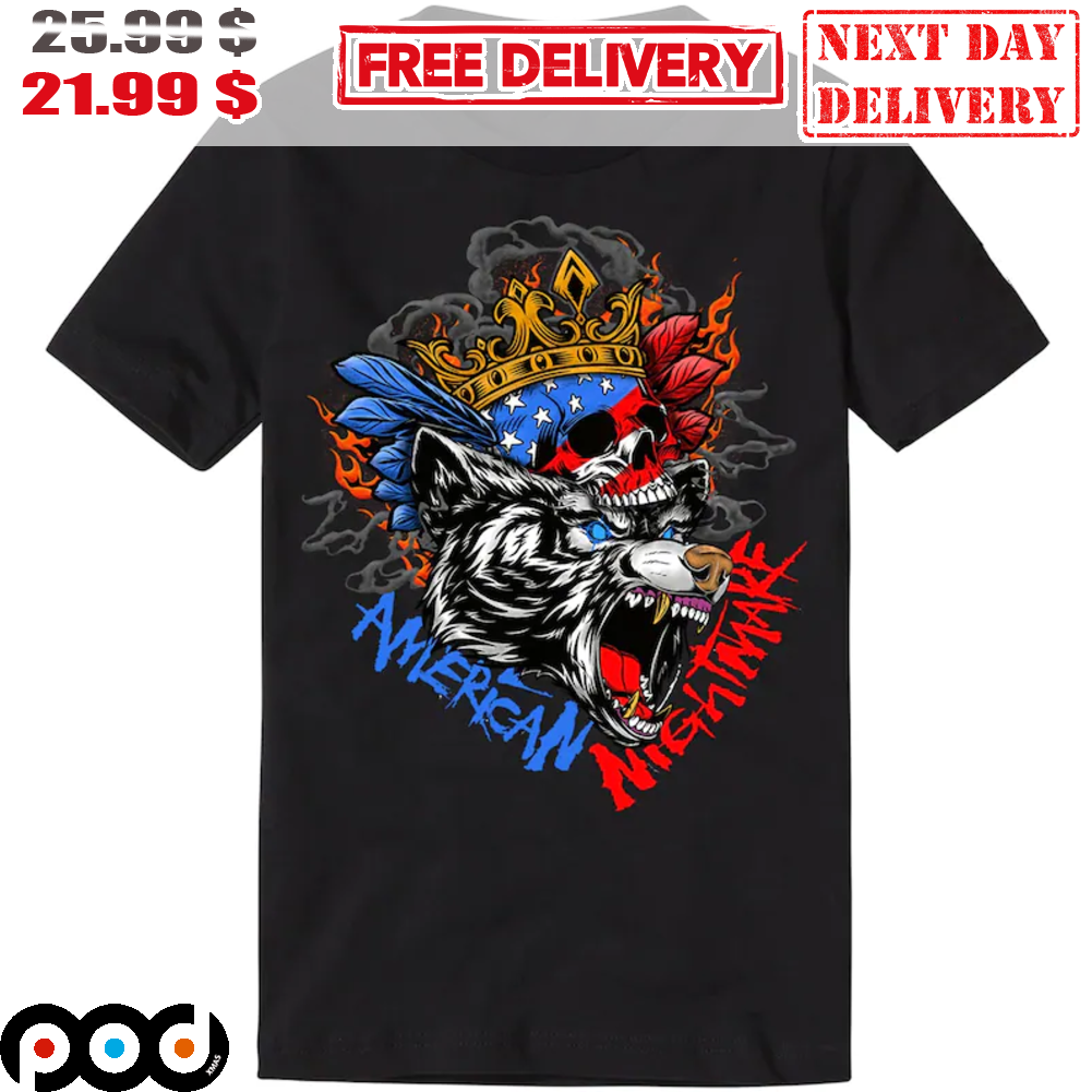 Cody Rhodes Bear Skull American Nightmare WWE Shirt