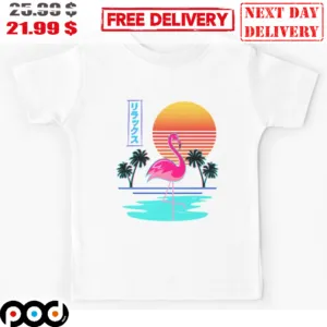 Flamingo Sunset Summer Relaxing Shirt