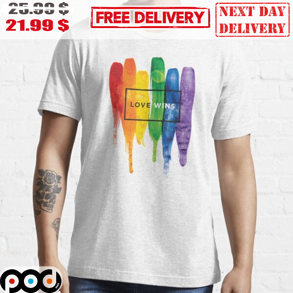 LGBTQ Rainbow Love Wins Art Vintage Shirt