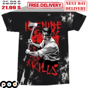 Ice Nine Kills Man Holding An Ax Blood Horror Shirt