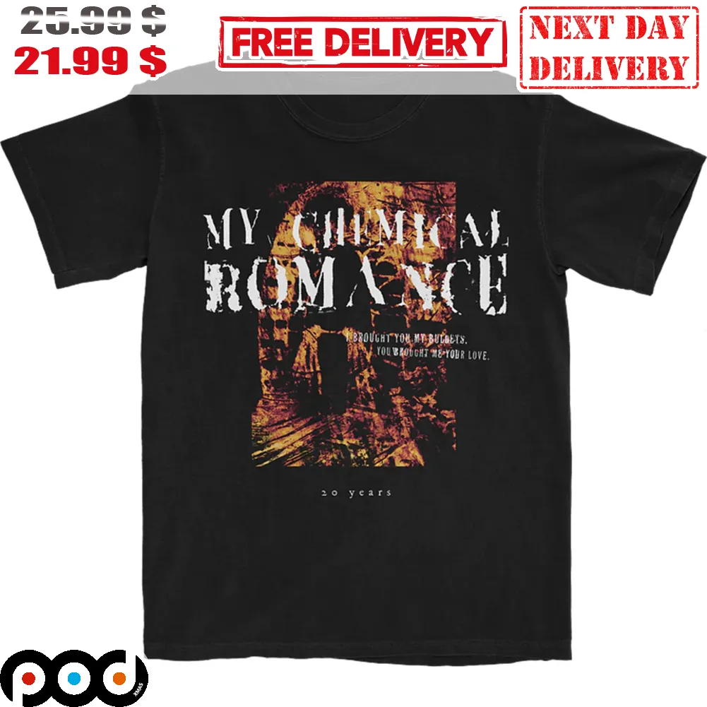 My Chemical Romance MCR Bullets Tracks Vintage Shirt