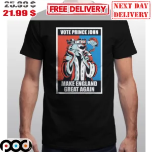 Lion Smoking Vote Prince John Make England Great Again Shirt