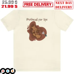 Pothead For Life Vintage Shirt