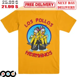 Breaking Bad Los Pollos Hermanos Chicken Cosplay Funny Shirt