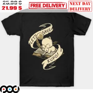 Let's Say Kupo Cute Cat Books Shirt