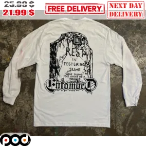 Rest In Festering Slime Here Burns The Souls Of A Thousand Entombed Band Shirt