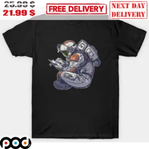 Astronaut Sit Write Funny Shirt