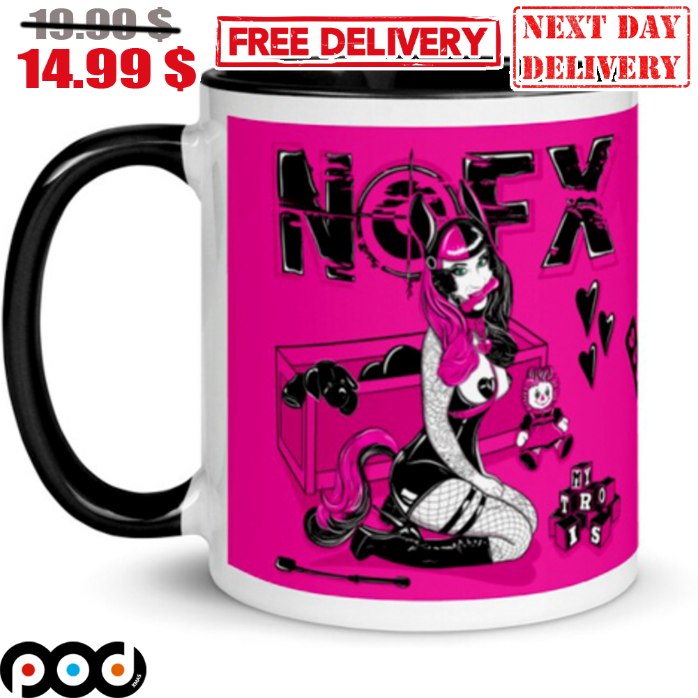 NOFX Tour 2023 My Trois Ceramic Coffee Pink Mug