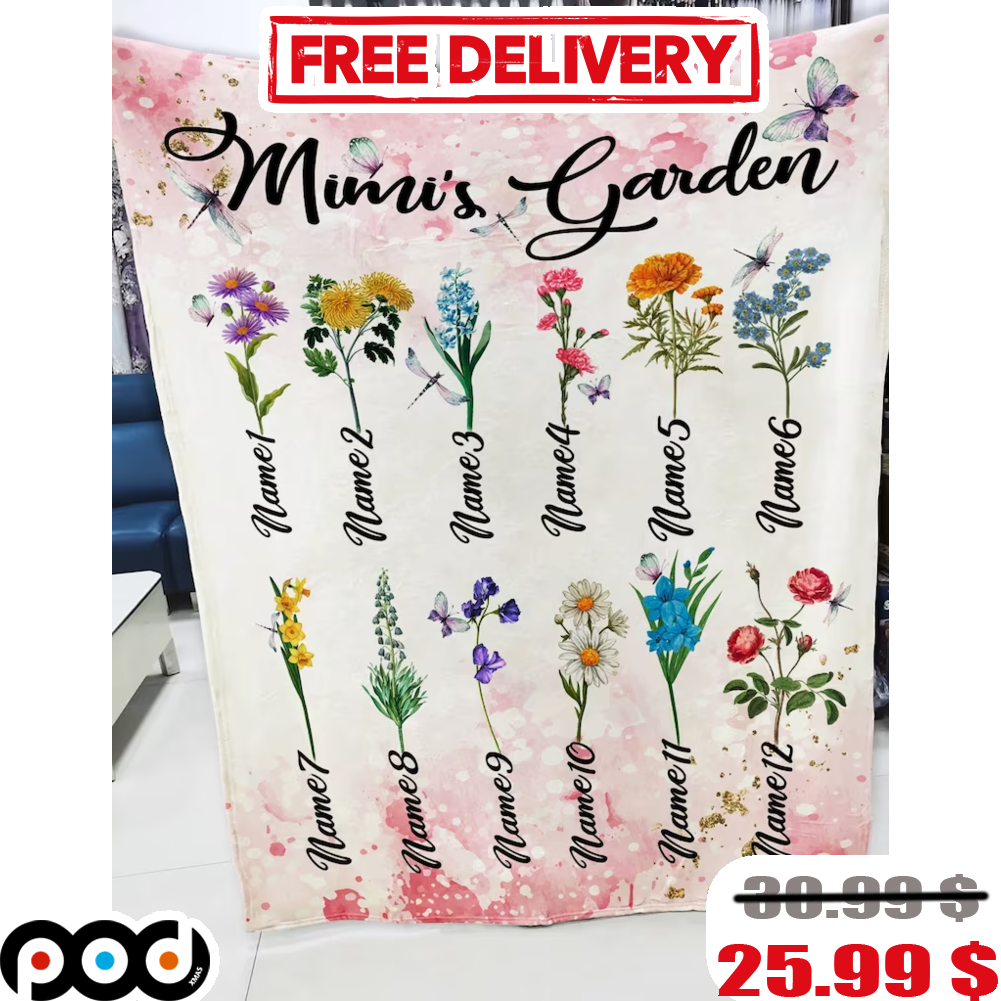 Personalized Mother's Day Blanket For Grandma From Grandkids Blanket