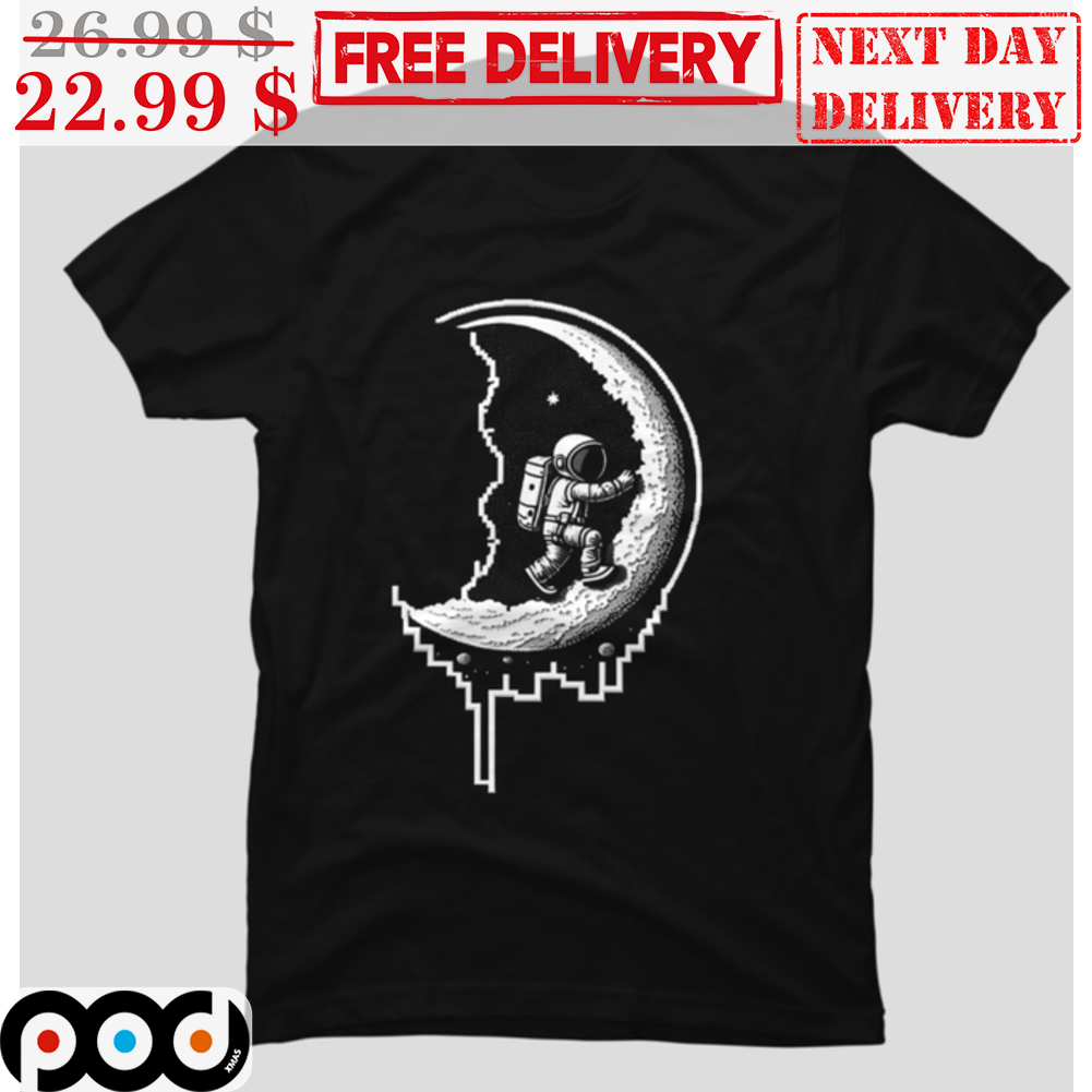 Astronauts Moon Building Planet Space Vintage Shirt