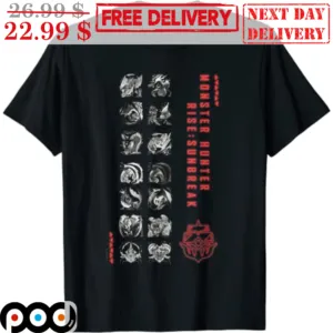 Monster Hunter Rise Sunbreak Characters Gaming Shirt