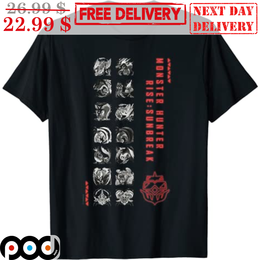 Monster Hunter Rise Sunbreak Characters Gaming Shirt