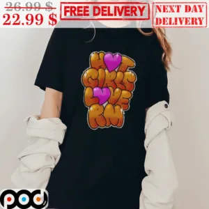 Hot Girl Love RM Bubble Font Cute BTS Shirt