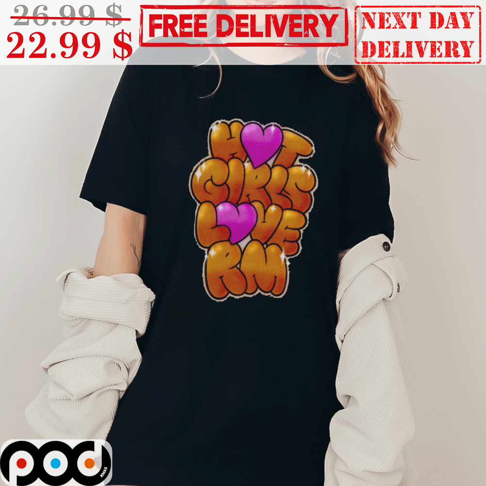 Hot Girl Love RM Bubble Font Cute BTS Shirt