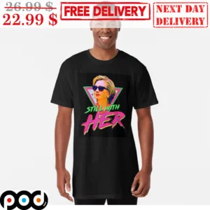 Hillary Clinton Still With Her Colorful Graphic Shirt