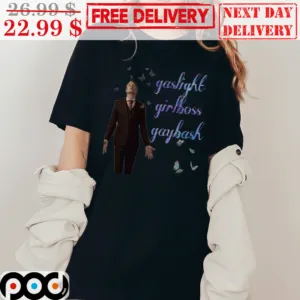 Mads Mikkelsen Gaslight Girlboss Gaybash Butterflies Colorful Vintage Shirt