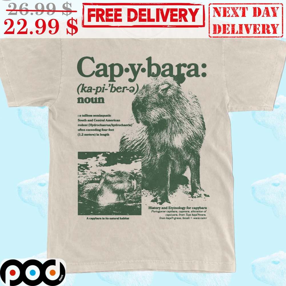 Capybara History And Etymology For Capybara Vintage Shirt