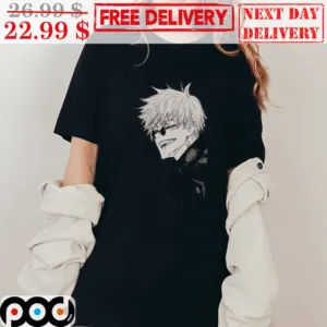 Jujutsu Kaisen Gojo Satoru Smile Cool Awesome Anime Lover Vintage Shirt