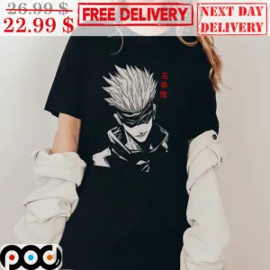 Jujutsu Kaisen Gojo Satoru Awesome Face Anime Vintage Shirt
