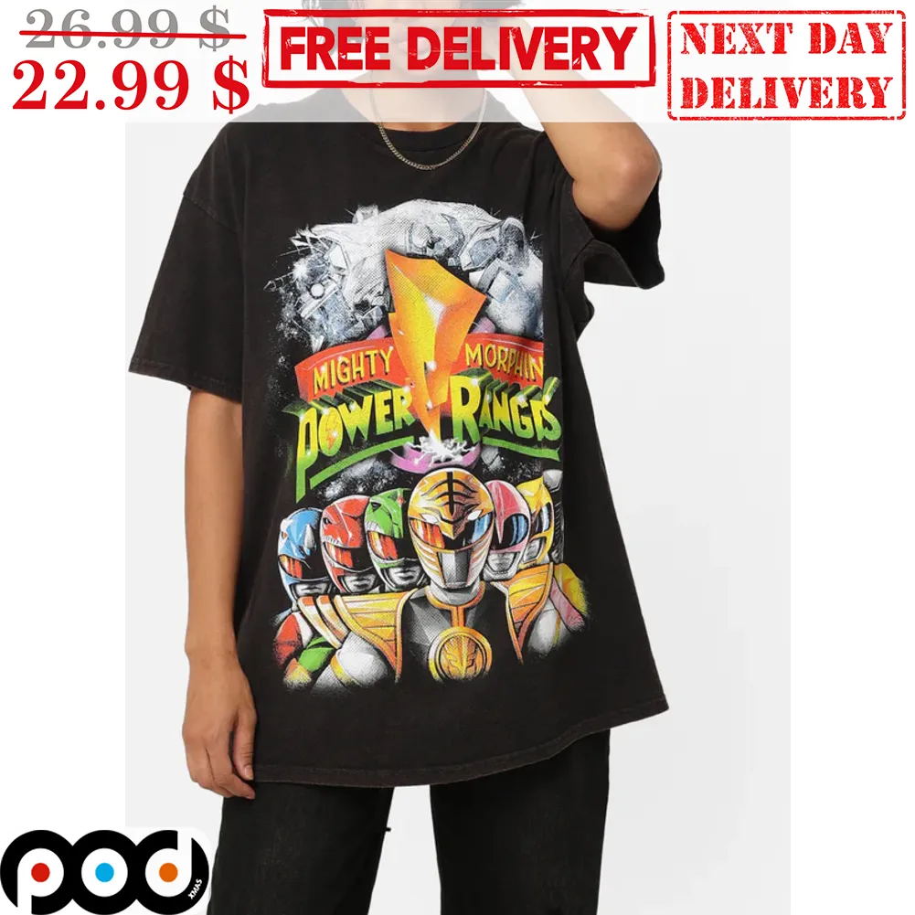 Mighty Morphin Pwer Rangers Vintage Shirt