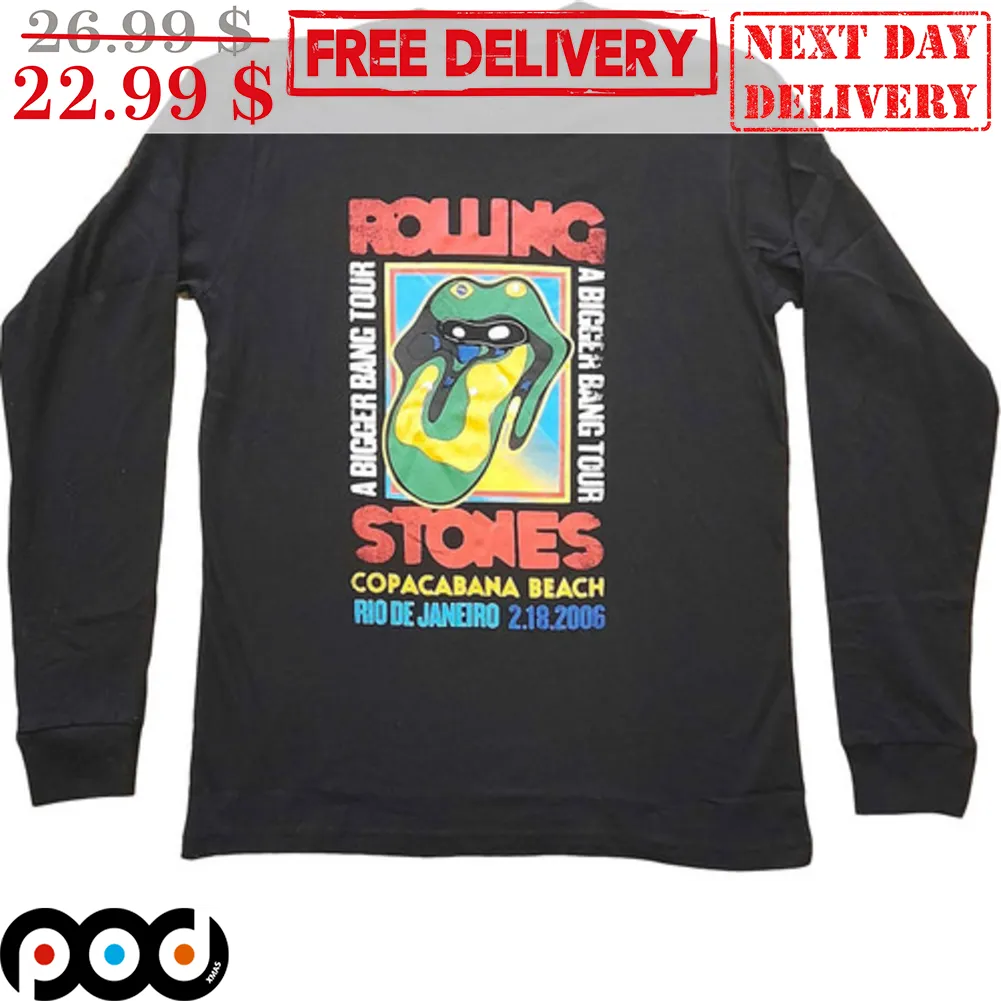 Rolling Stones Copacabana Beach Vintage Shirt