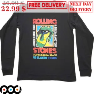 Rolling Stones Copacabana Beach Vintage Shirt