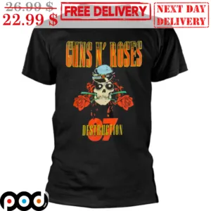 Skull Guns N' Roses Destruction 87 Vintage Shirt