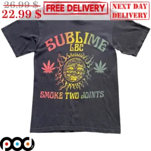 Sublime LBC Smoke Two Joints Sun Weed Vintage Shirt