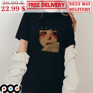 Sad Girl Short Hair Art Vintage Shirt