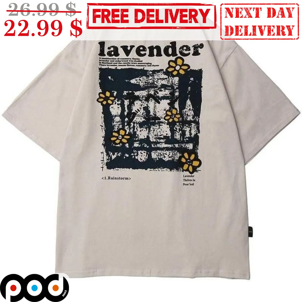 Lavender Flower Floral Vintage Shirt
