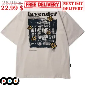 Lavender Flower Floral Vintage Shirt