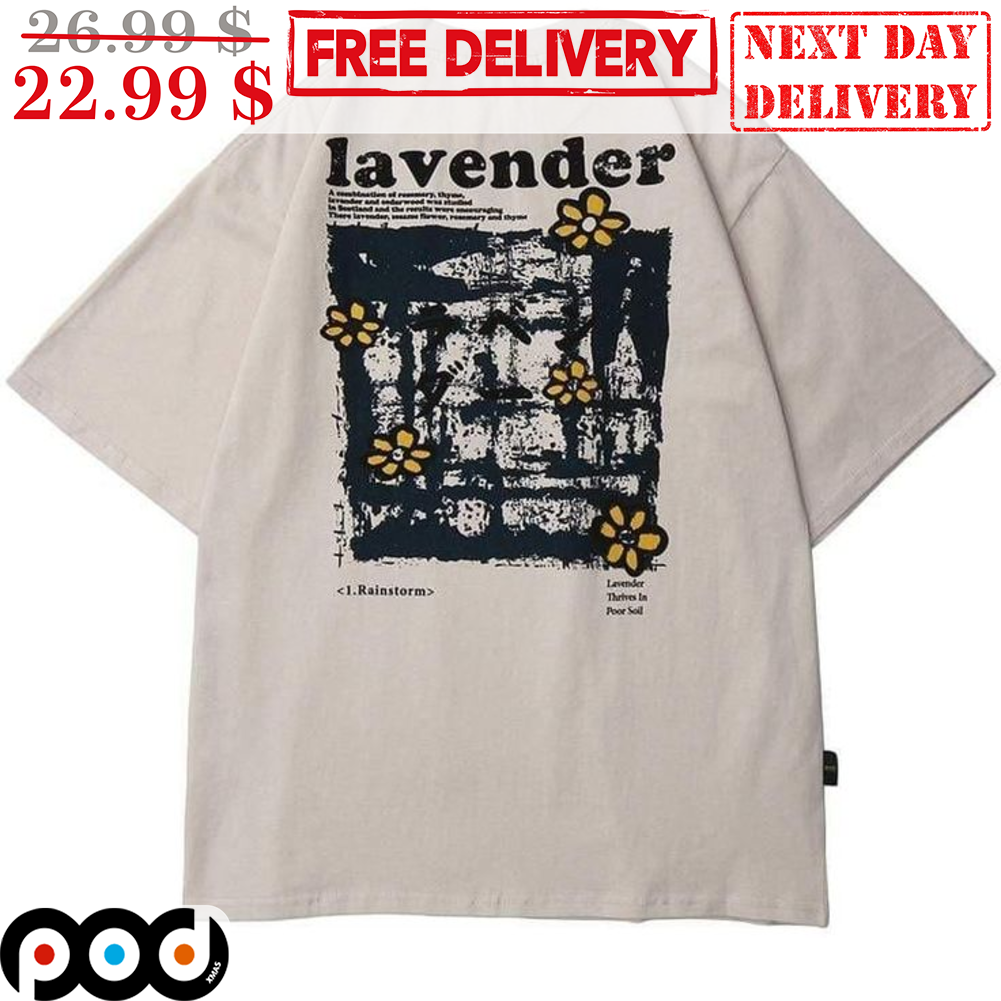 Lavender Flower Floral Vintage Shirt