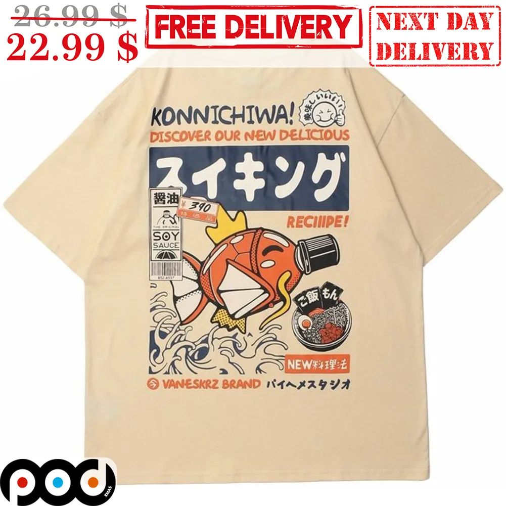 Magikarp Pokemon Konnichiwa Discover Our New Delicious Cute Shirt