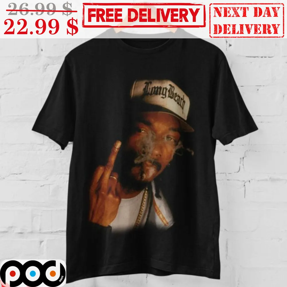 Snoop Dogg Face Fuck Middle Finger Vintage Retro 2023 Hiphop Shirt