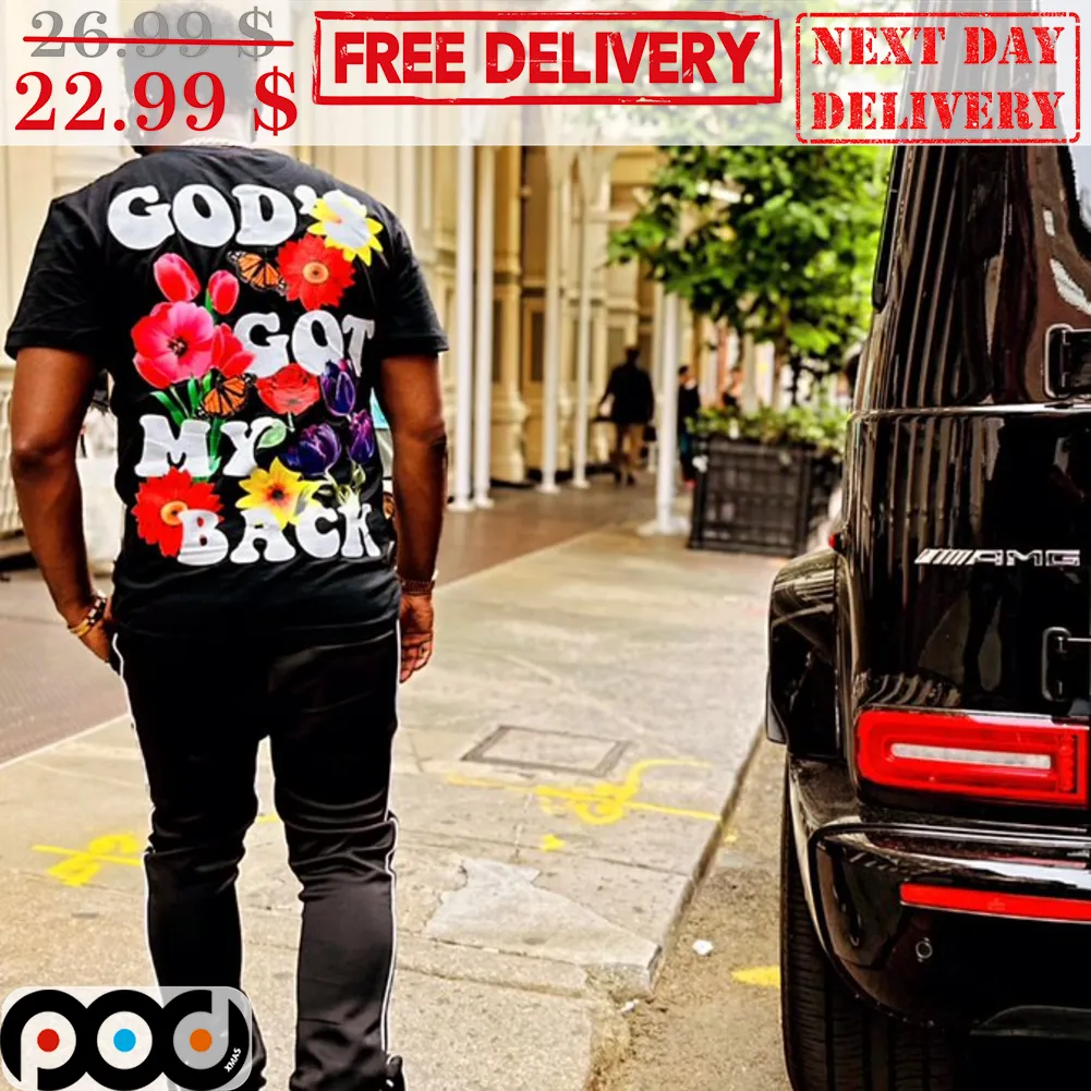 Flower Butterflies God Got My Back Nature Shirt