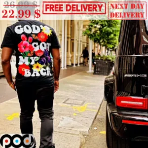 Flower Butterflies God Got My Back Nature Shirt
