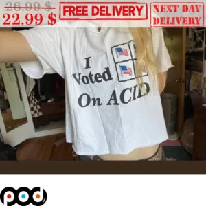I Voted On ACID America Flag Vintage Shirt