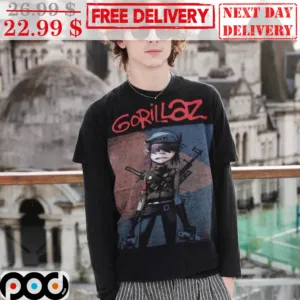Timothee Chalamet Gorillaz Soldier Vintage Shirt