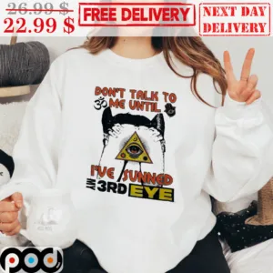 Don't Talk To Me Until I've Sunned My 3rd Eye Funny Vintage Shirt
