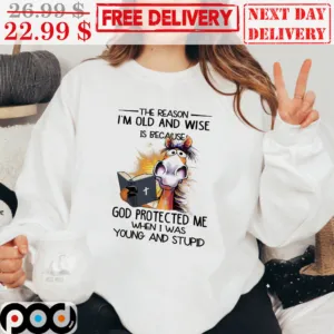 Horse The Reason I’m Old And Wise Is Because God Protected Me When I Was Young And Stupid Shirt