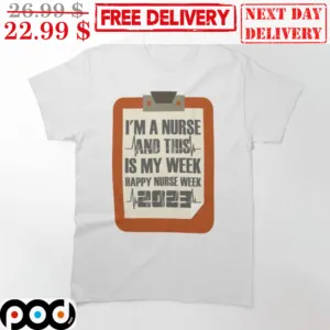 I'm A Nurse And This Is My Week Happy Nurse Week 2023 Heartbeat Vintage Shirt