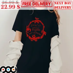 Empathy Without Boundaries Is Self Destruction Devil Vintage Shirt