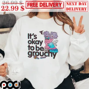 It's Okay To Be Grouchy Angel Cute Girl Draw Color Shirt