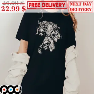 Nezuko Demon Slayer Cute Devil Form Anime Girl Shirt