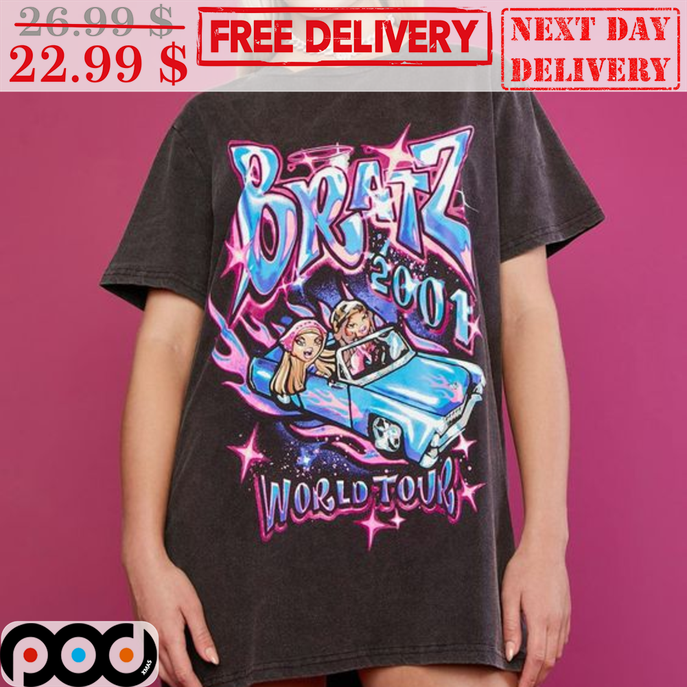 Get Bratz 2001 World Tour Star Car Shirt For Free Shipping